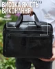 Мужской портфель 38х28х8, сумка для ноутбука и документов, черный цвет - изображение 5