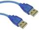 USB кабель AM/AM (тато-тато) 0,3 м силікон - зображення 3