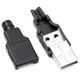 USB 2.0 штекер конектор Type-A у корпусі - зображення 2
