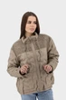 Жіноча осіння куртка casual з качиним пухом і комбінованим дизайном Snow Owl (коричневий, L), 117068, 116975 - изображение 2
