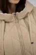 Жіноча стьобана куртка з біопухом, однотонна, на блискавці Snow Owl (кемел, 4XL), 117017, 116985 - зображення 5