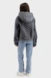 Жіноча осіння куртка casual з пуховим утеплювачем, капюшоном Snow Owl (сірий, M), 117044, 116973 - зображення 4