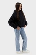 Жіноча однотонна куртка casual з капюшоном, поліестер, синтепон Snow Owl (чорний, S), 116886, 116840 - зображення 3