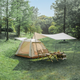 Палатка трехместная автоматическая с тентом Naturehike Ango Picnic CNK2450WS021, коричневая - изображение 4