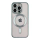 Чохол TPU Metallic Chrome Full Camera with Magsafe для iPhone 12 Pro Chrome Green - изображение 1