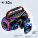 Портативная беспроводная Bluetooth HOPESTAR H80 RGB 80W, 8800mAh Черная - изображение 2