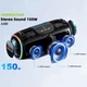 Портативна бездротова Bluetooth колонка HOPESTAR A300 150W, 21000mAh Чорна - зображення 2