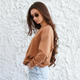 Світшот жіночий трикотаж коричневий, L;XL - изображение 3