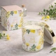 Аромасвічка у скляному стакані з кришечкою "Gold Achillea", 510 г, 9x7,5 см (Ароматична свічка для дому) - зображення 1