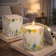 Аромасвічка у скляному стакані з кришечкою "Gold Achillea", 510 г, 9x7,5 см (Ароматична свічка для дому) - зображення 3