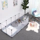 Клітка-манеж для тварин Songmics W02 143×73×46 см, модульний вольєр для кролика, морської свинки, гризунів - зображення 6