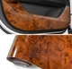 Виниловая пленка из углеродного волокна для авто ширина 30 см длина 120 см Wood Grain - изображение 2