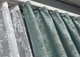 Комплект штор VR-Textil Жакард Мармур 200х270 2шт і Тюль 500х270 1148ш-1400т Бірюзово-сірий з білим 71-118/6 - зображення 8