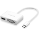 USB-хаб UGREEN USB Type C to HDMI + VGA Converter (White) - изображение 1