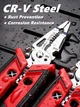 Плоскогубцы 9-в-1 для зачистки обрезки проводов Multifunctional Wire Stripper Crimper Plier - изображение 8