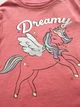 Піжама (домашній костюм) Primark футболка + шорти Єдиноріг Dreemy коралово-сіра, 3-4р, 104см - изображение 3