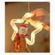 LED штора гирлянда с игрушкой звезды 8 режимов работы теплый свет 3×0.8 м (AA0232) - изображение 4