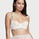 Бюстгальтер Victoria’s Secret Unlined Lace Shine Strap Balconette Bra Білий 36B - зображення 2