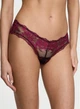 Комплект Victoria’s Secret Very Sexy Full Cup Support Rose Lace Unlined Bra Чорний з бордовим 36C-M - изображение 6