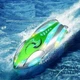 Радиоуправляемый мини-катер Otters Green — RC-чевен на радиоуправлении, высокая скорость, LED-подсветка, для бассейна - изображение 4