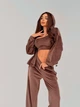 Жіночий велюровий костюм (топ+кофта+штани) Uaclothes 42-44 Коричневий (like36886-173131349) - зображення 6