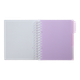 Блокнот BUROMAX B5 на спір. пласт. обкл. з розділ. 120арк. PASTEL 24355912-26 бузковий (48) /BM.24355912-26/ - изображение 3