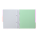 Блокнот BUROMAX B5 на спір. пласт. обкл. з розділ. 120арк. PASTEL 24355912-26 бузковий (48) /BM.24355912-26/ - изображение 5