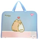 Папка для зошитів YES 492316 Pusheen B4, на блискавці, з 2-ма ручками, пластик /492316/ - изображение 3