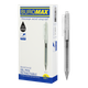 Ручка гелева авт. BUROMAX 8374-02 JELLY 0,5мм чорна, прозорий корпус з силіконовим грипом (12/144) /BM.8374-02/ - изображение 1