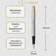 Ручка капілярна PARKER 16 022bl "Jotter" сталь із позол. у подарунок. уп. /16 022bl/ - зображення 3