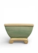 Кашпо-органайзер керамический зеленый DECOWARE Fine Pottery 16*9*11 см (DB000-38002) - изображение 1