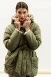 Жіноча двостороння зимова куртка з капюшоном Seventeen XXL-3XL Оливковий (2000000183480) - изображение 2
