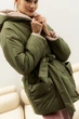 Жіноча двостороння зимова куртка з капюшоном Seventeen XXL-3XL Оливковий (2000000183480) - изображение 5