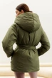 Жіноча двостороння зимова куртка з капюшоном Seventeen XXL-3XL Оливковий (2000000183480) - изображение 8