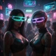 Rave окуляри з RGB LED підсвічуванням MLT Rave Pulse Рожево-Синій - зображення 2