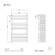 Рушникосушка дизайнерська Ideale Mila 11 14/810/500 антрацит - изображение 4