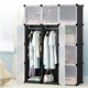 Шафа складана Storage Cube Cabinet МР 312-62 пластикова Чорний - зображення 6