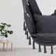 Подвесное кресло Бразильский гамак в стиле BOHO, качели с подушками и креплением до 200 кг - изображение 7