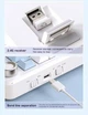 Клавіатура FREEWOLF F75 White-Blue Ігрова Безпровідна Механічна. 2.4G/Bluetooth/Провід. Батарея 4000mAh. RGB Підсвічуваня. Silver Moon Switch - зображення 5