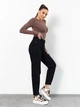 Джинсы mom с высокой талией зауженные классические с карманами в стиле casual ISSA PLUS WN20-728 27 черные (issa2007682789535) - изображение 2