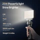 Профессиональный накамерный светодиодный свет с рассеивателем Ulanzi PL25 Bi-Color 25Вт CRI 96+ 2700-6500К для съемки - изображение 8