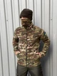 Теплая мужская тактическая флиска камуфляж военная армейская флисовая кофта куртка на молнии L - изображение 2