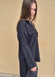 Рубашка женская Oversize удлиненная сзади Millet Moda Черная 18165 L (укр 48) - изображение 6