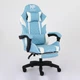 Комп'ютерне крісло Infini Core SkyFabric Blue з підставкою для ніг та ергономічною підтримкою, Синє - зображення 3