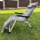 Садовый шезлонг IdealGarden CT-SF02-LG-Y с текстильным покрытием и подушкой, легкость в уходе, серый - изображение 3