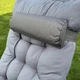 Садовый шезлонг IdealGarden CT-SF02-LG-Y с текстильным покрытием и подушкой, легкость в уходе, серый - изображение 4