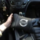 Набір шкіряних подушок Volvo + брелок у подарунок, Автоподушки Volvo з вишивкою - изображение 4