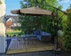 Садова парасолька Ideal Garden YN7011 коричнева 3 м з нахилом та чохлом - зображення 1