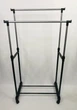 Двойная телескопическая стойка-вешалка Double Pole Pro на колёсиках, металл, медный цвет - изображение 6