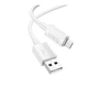 Кабель USB Hoco X107 Micro 2.4A Бiлий - изображение 1